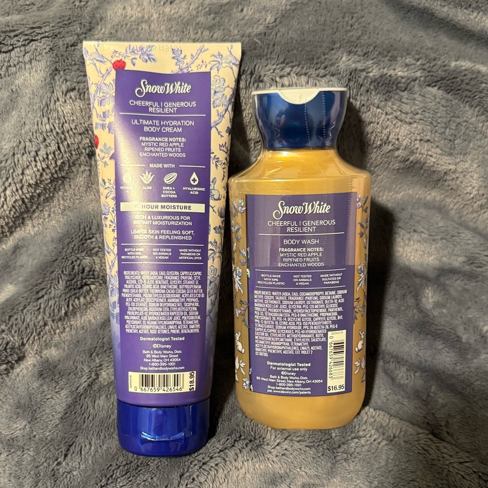 Bath and Bodyworks Snow White Body Wash and Cream Set - Picture 2 of 4